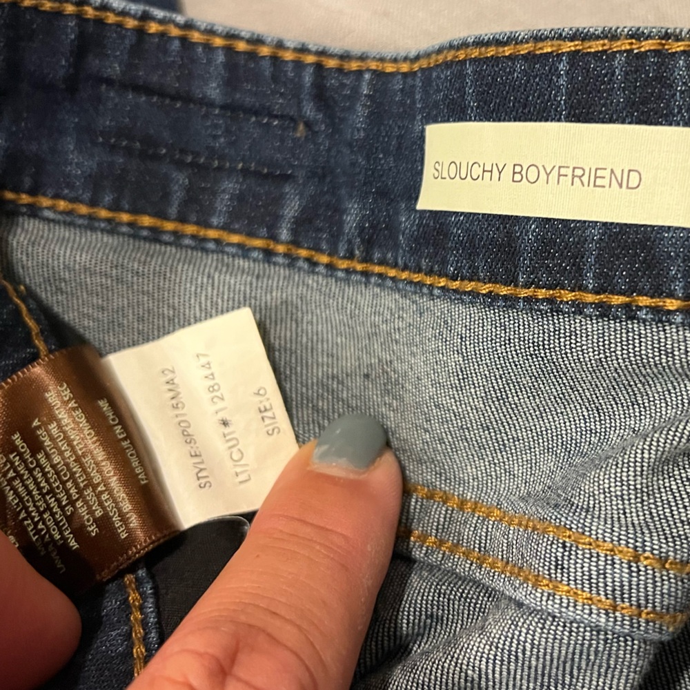 Kut From The Kloth -Slouchy Boyfriend Blue Jeans Women’s Size 6- great condition - Picture 3 of 4